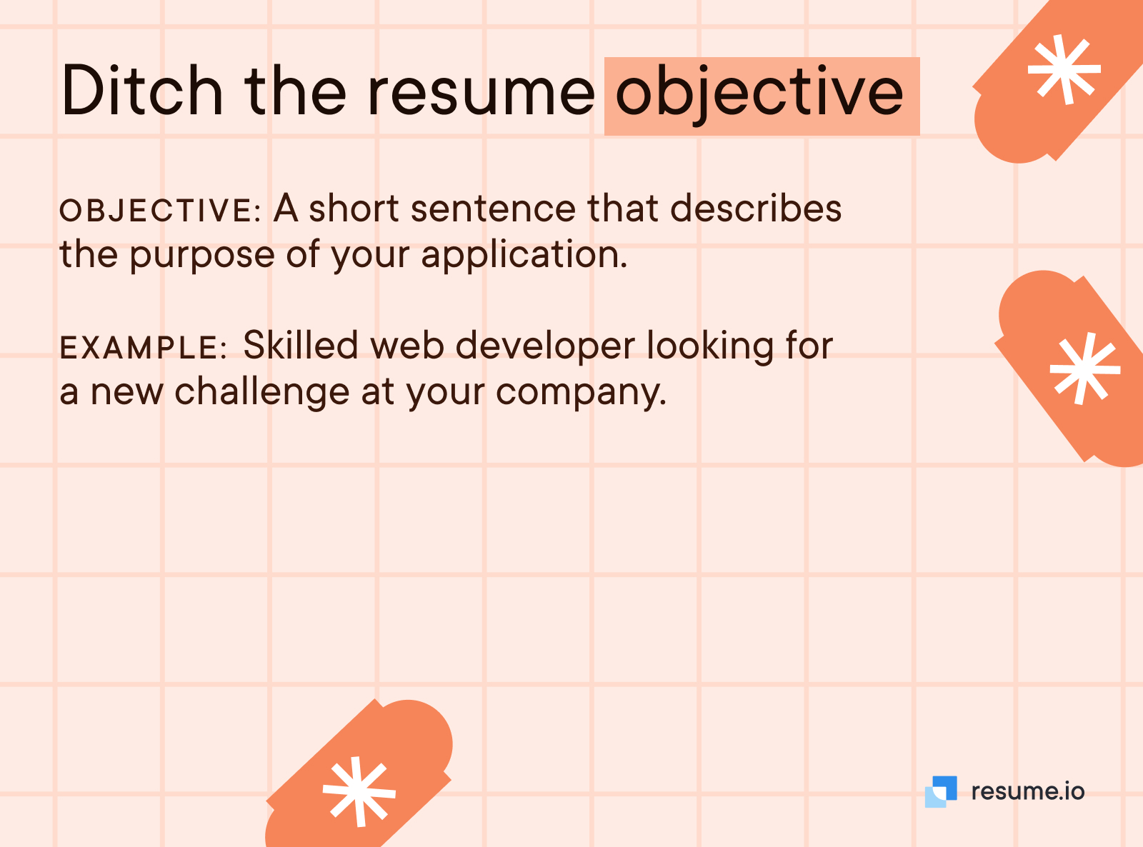 Ditch the resume objective