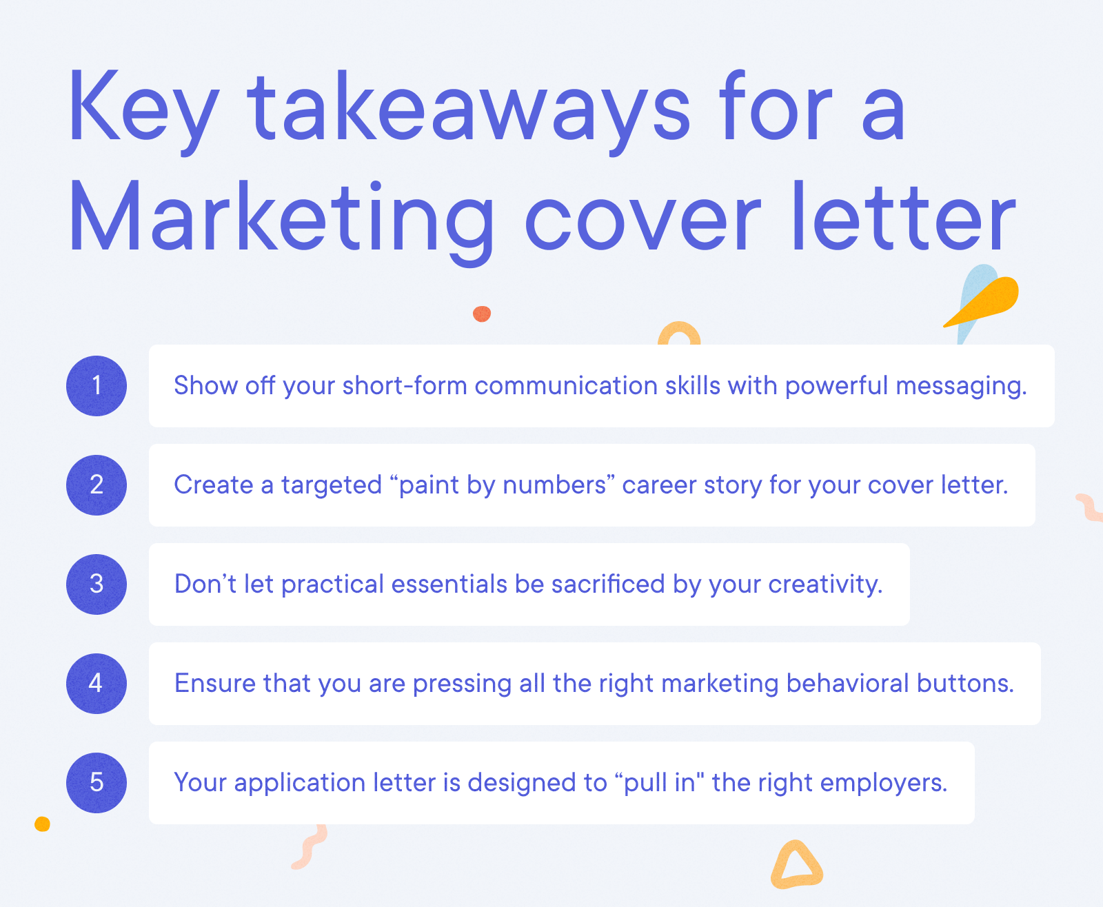 Marketing Sample Cover Letter Example - Key takeaways for a marketing cover letter