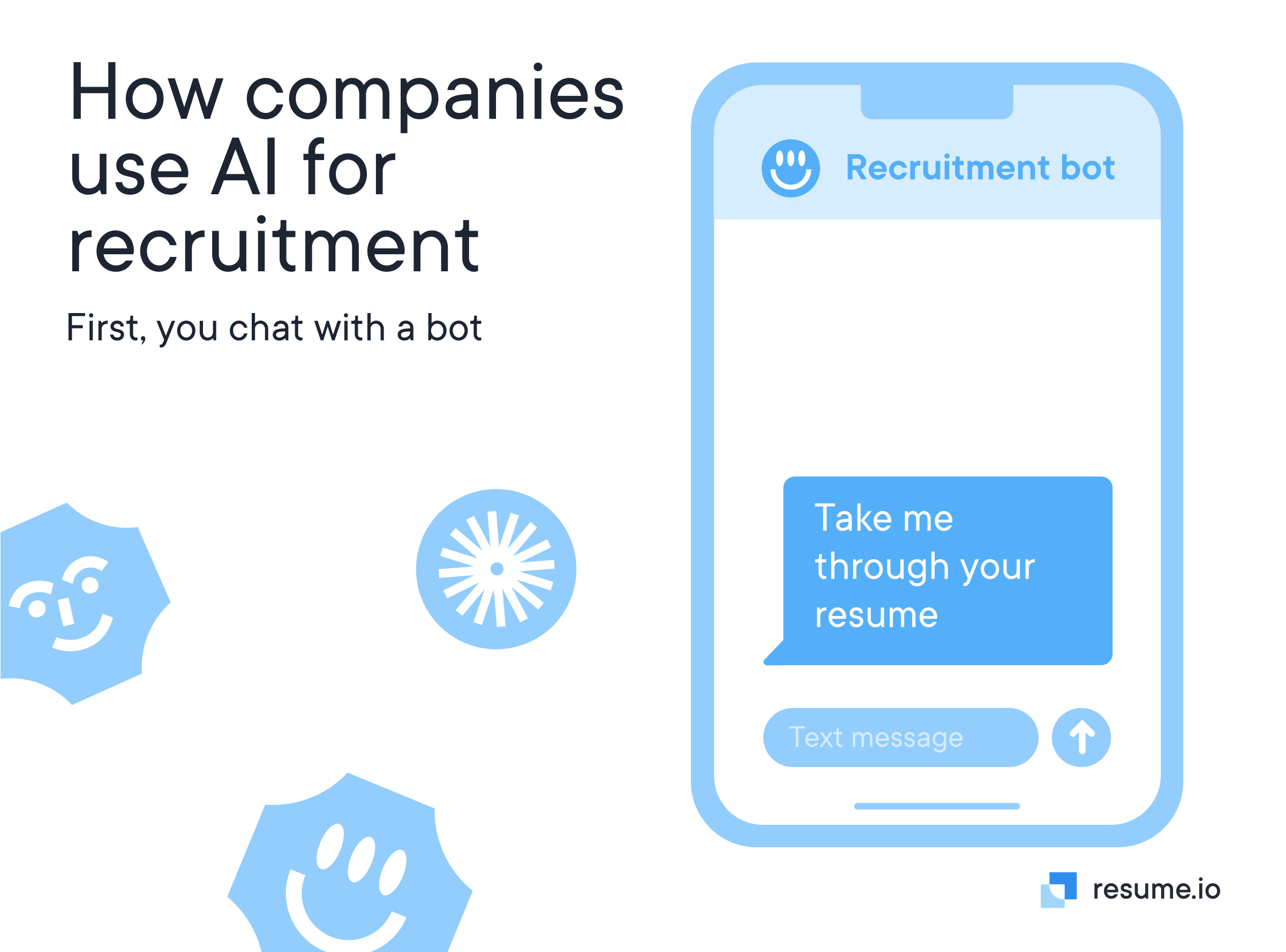 Phone with ai on screen recruitment bot