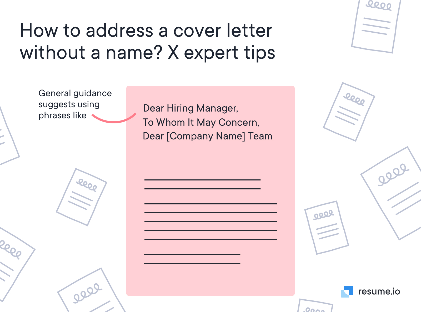 How to address a cover letter without a name?