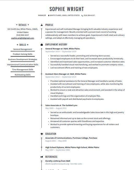 Professional resume templates