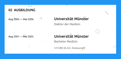 Ausbildung Beispiel Ausbildung Beispiel