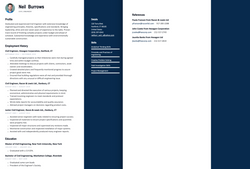Resume with references