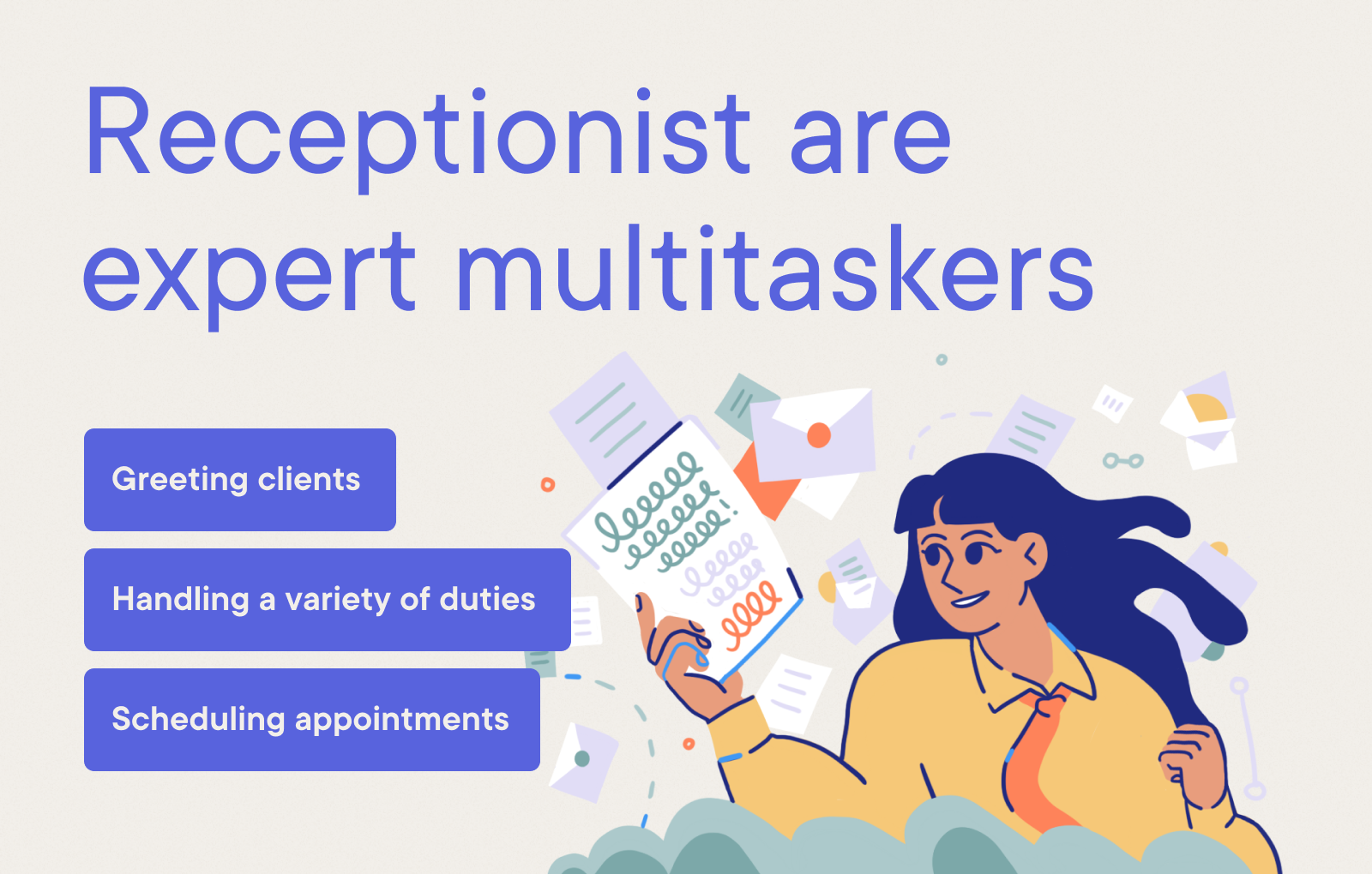 Receptionist Resume Example - Receptionist are expert multitaskers