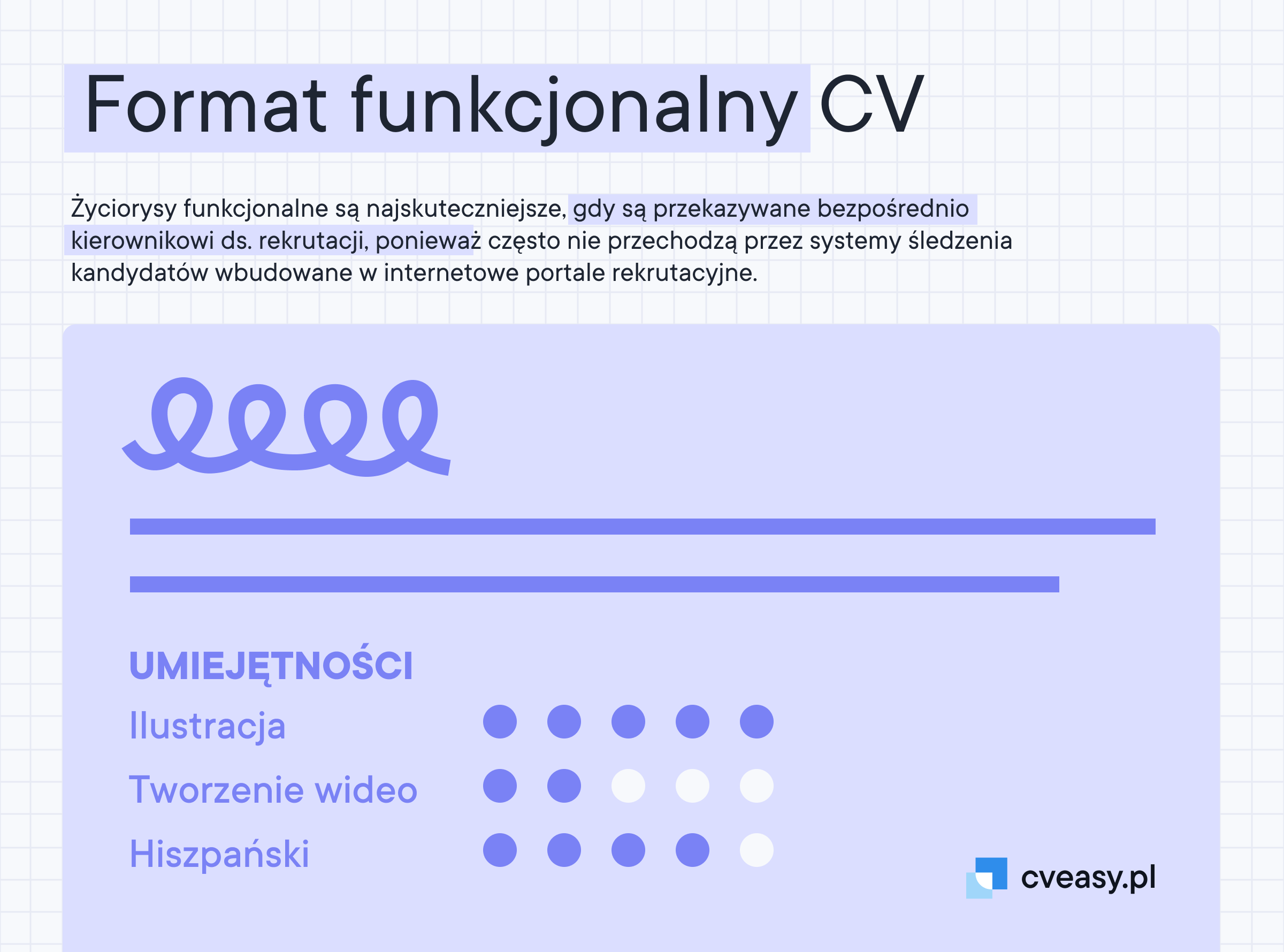 Format funkcjonalny CV