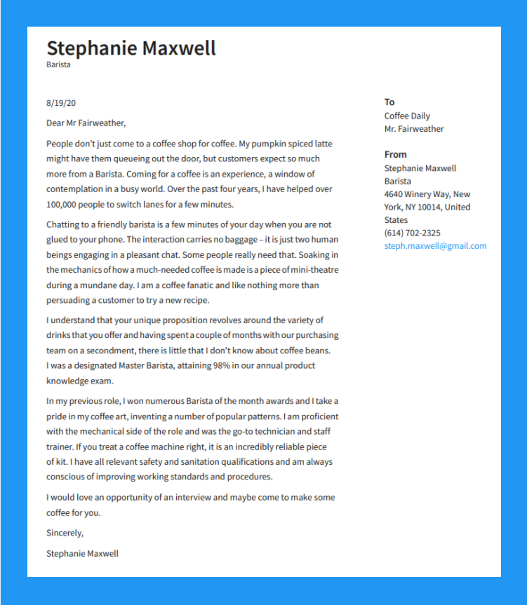 How to Write a Cover Letter With No Experience (+Examples)