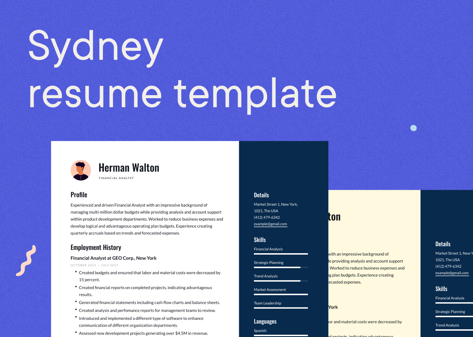 Blogs - Sydney resume template