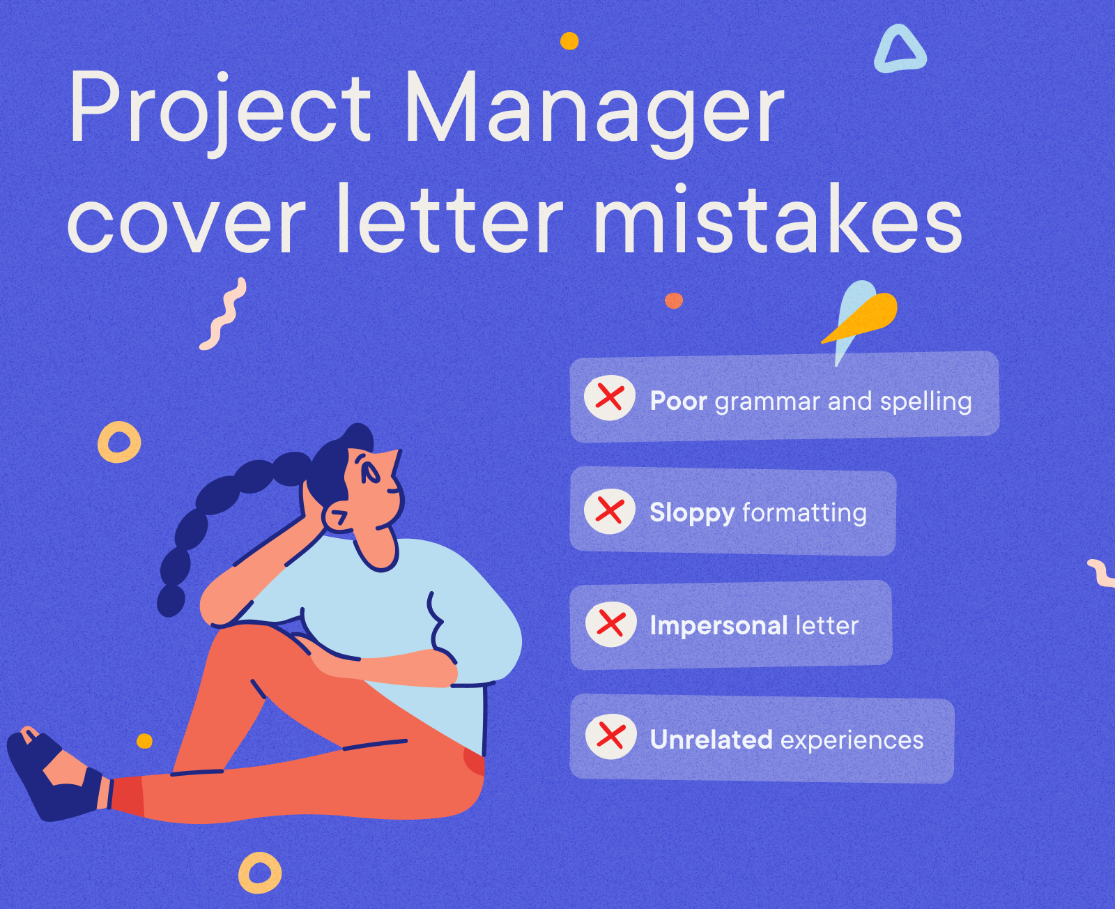 Project Manager Cover Letter Example - Project Manager cover letter mistakes