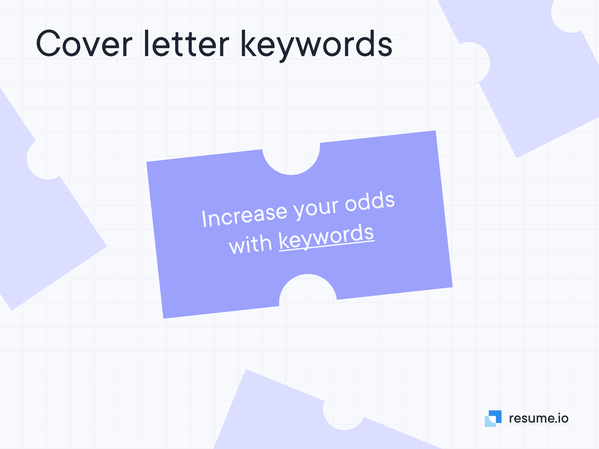 Puzzle piece with increase your odds with keywords