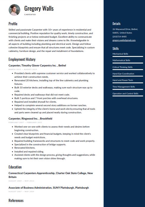 Modern resume templates