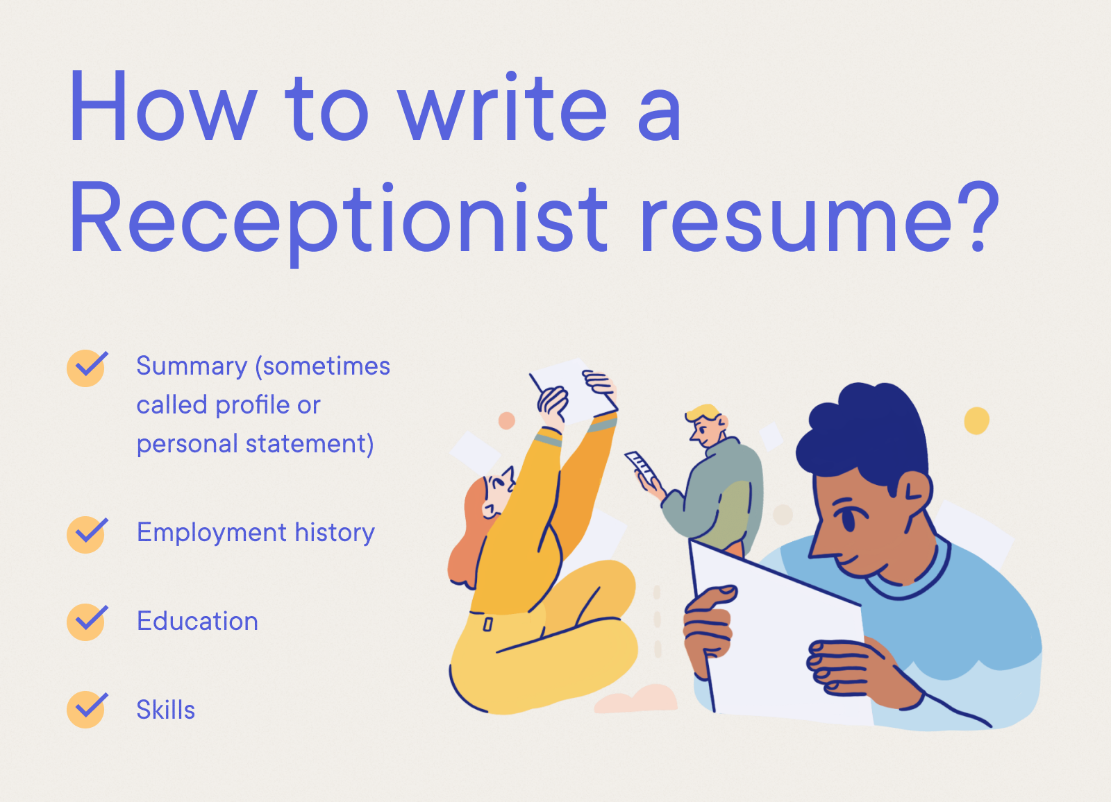 Receptionist Resume Example - How to write a Receptionist resume?