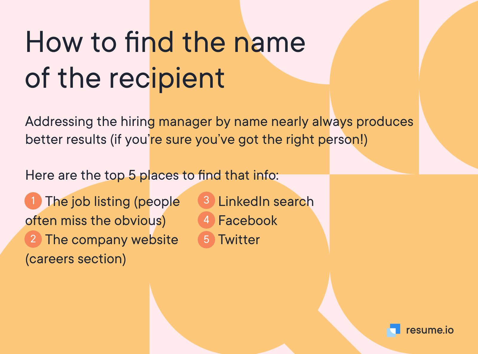 How to find the name of the recipient