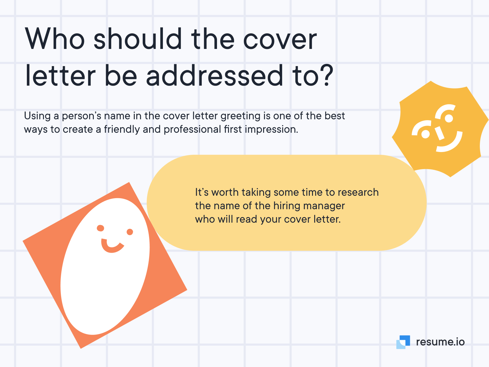 Who should the cover letter be addressed to?