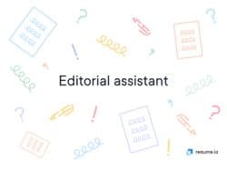 Colorful editorial assistant