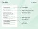 CV skills section breakdown CV skills section breakdown