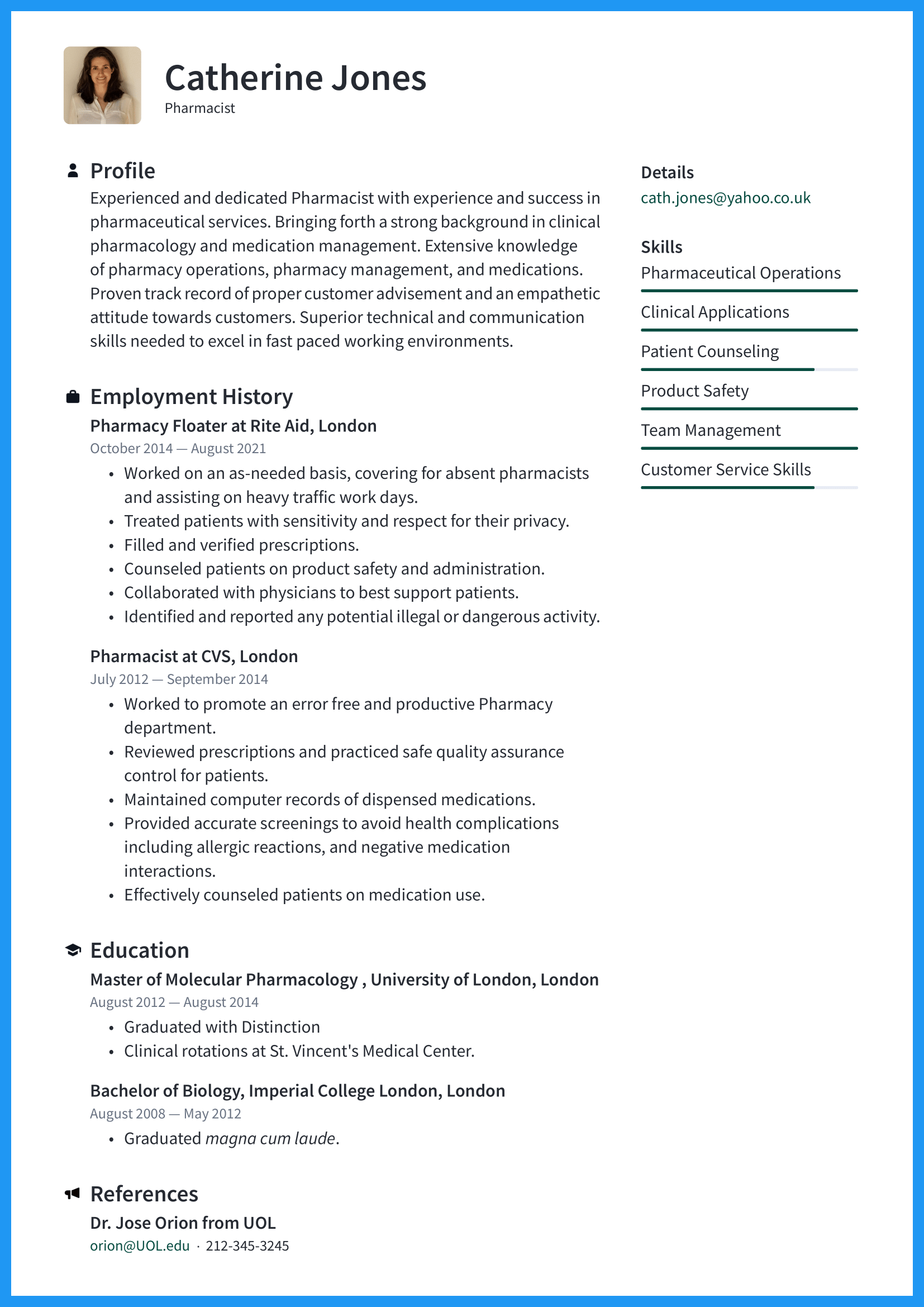 Best Cv Format 2022 Uk Examples Resume Io