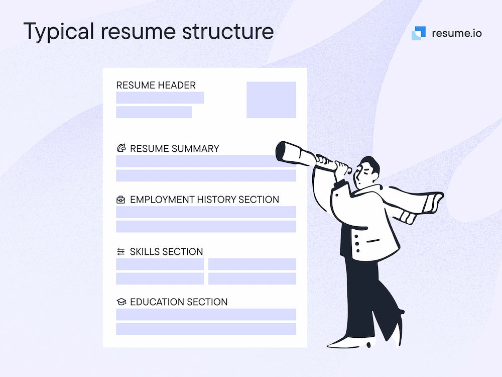 typical chronological resume structure