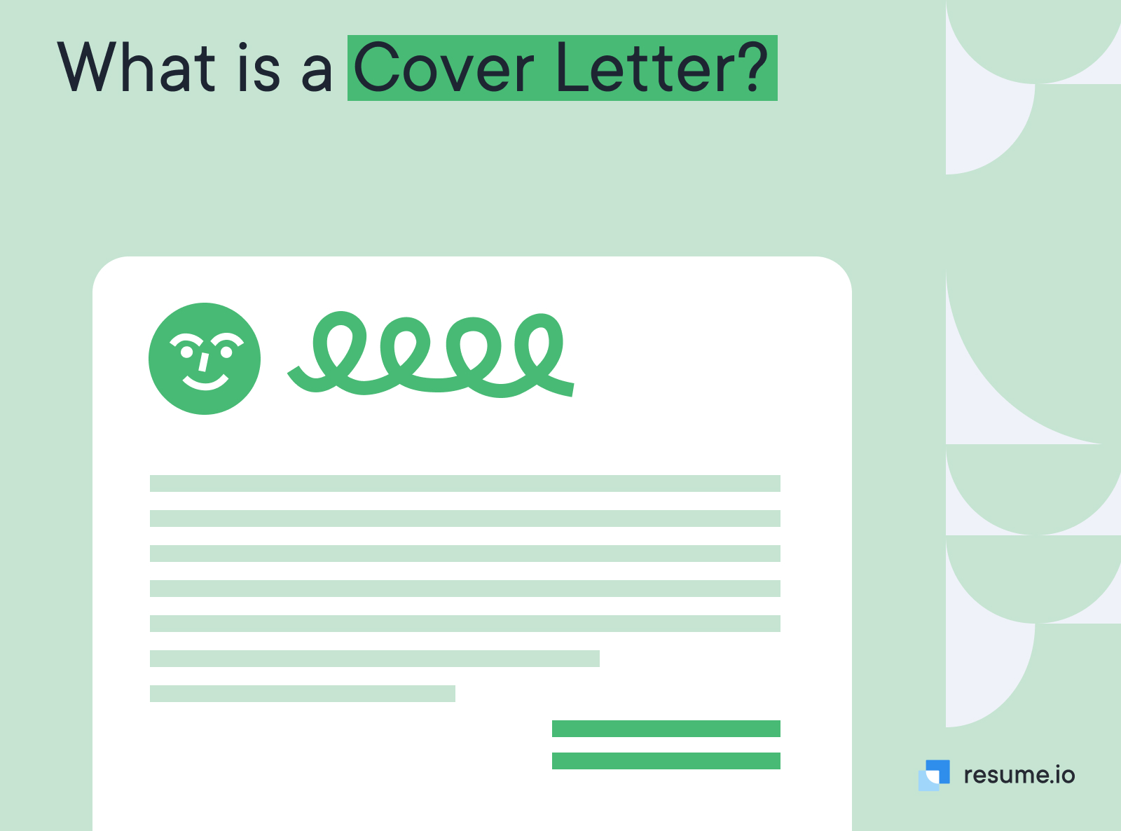 What is a cover letter?