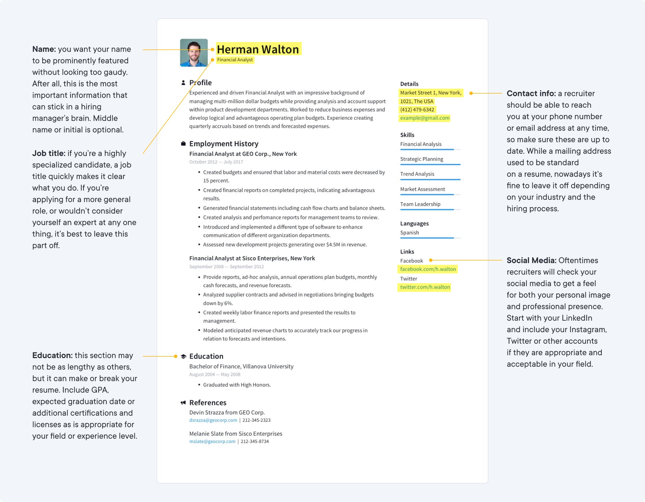 Resume Templates Free Create A Perfect Resume Resume Io