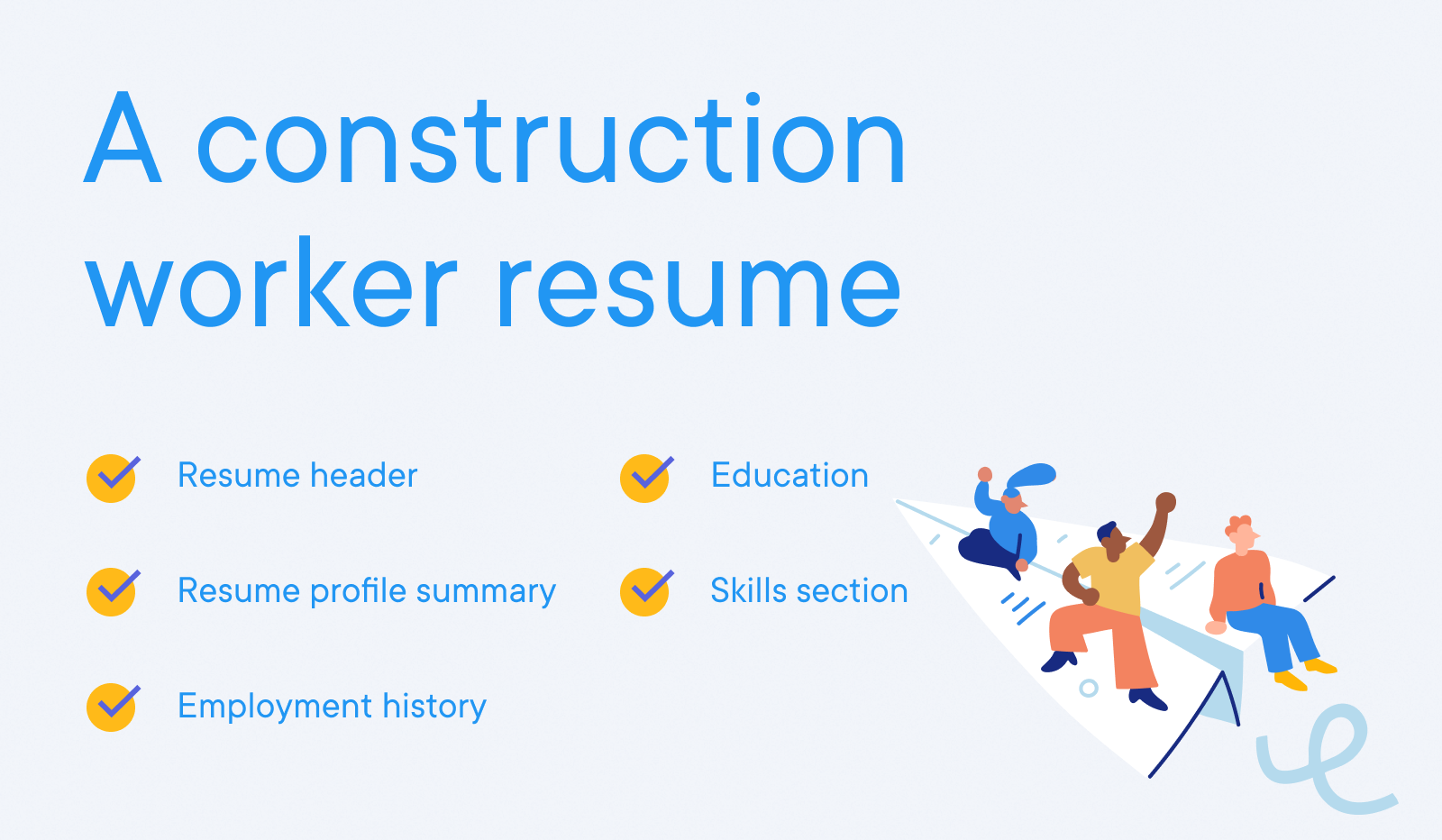 Construction Worker - A construction worker resume