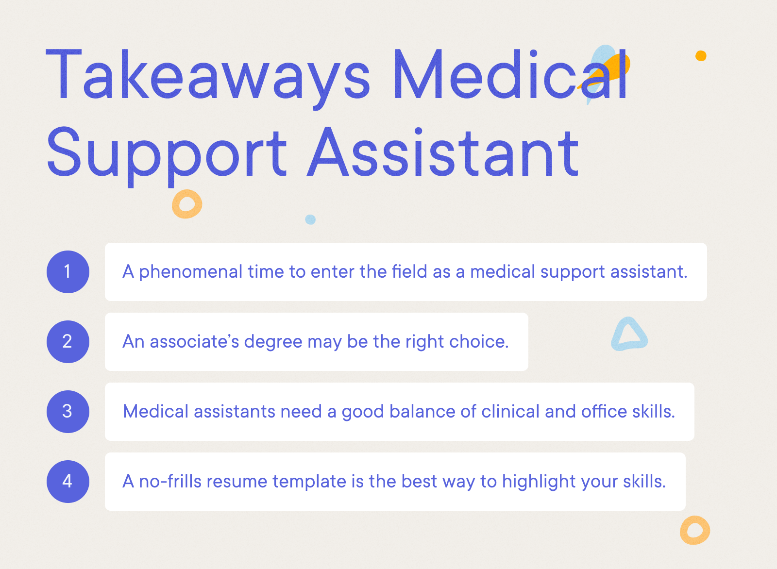 Medical Support Assistant - Takeaways Medical  Support Assistant