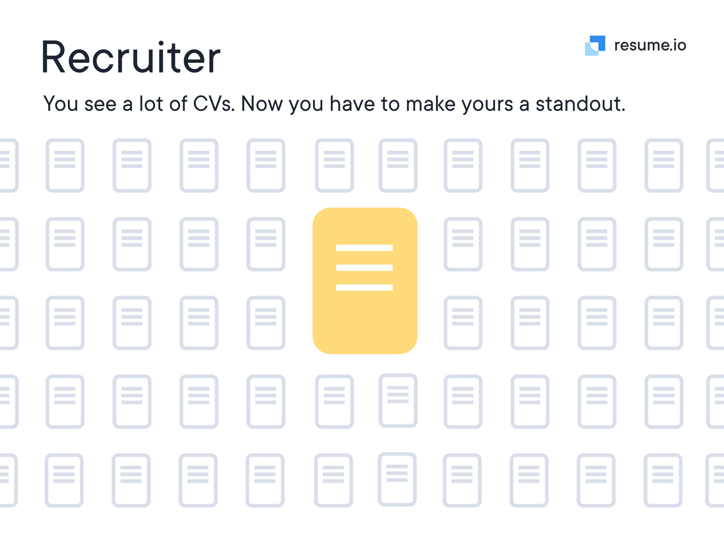 Make your CV stand out for a recruiter