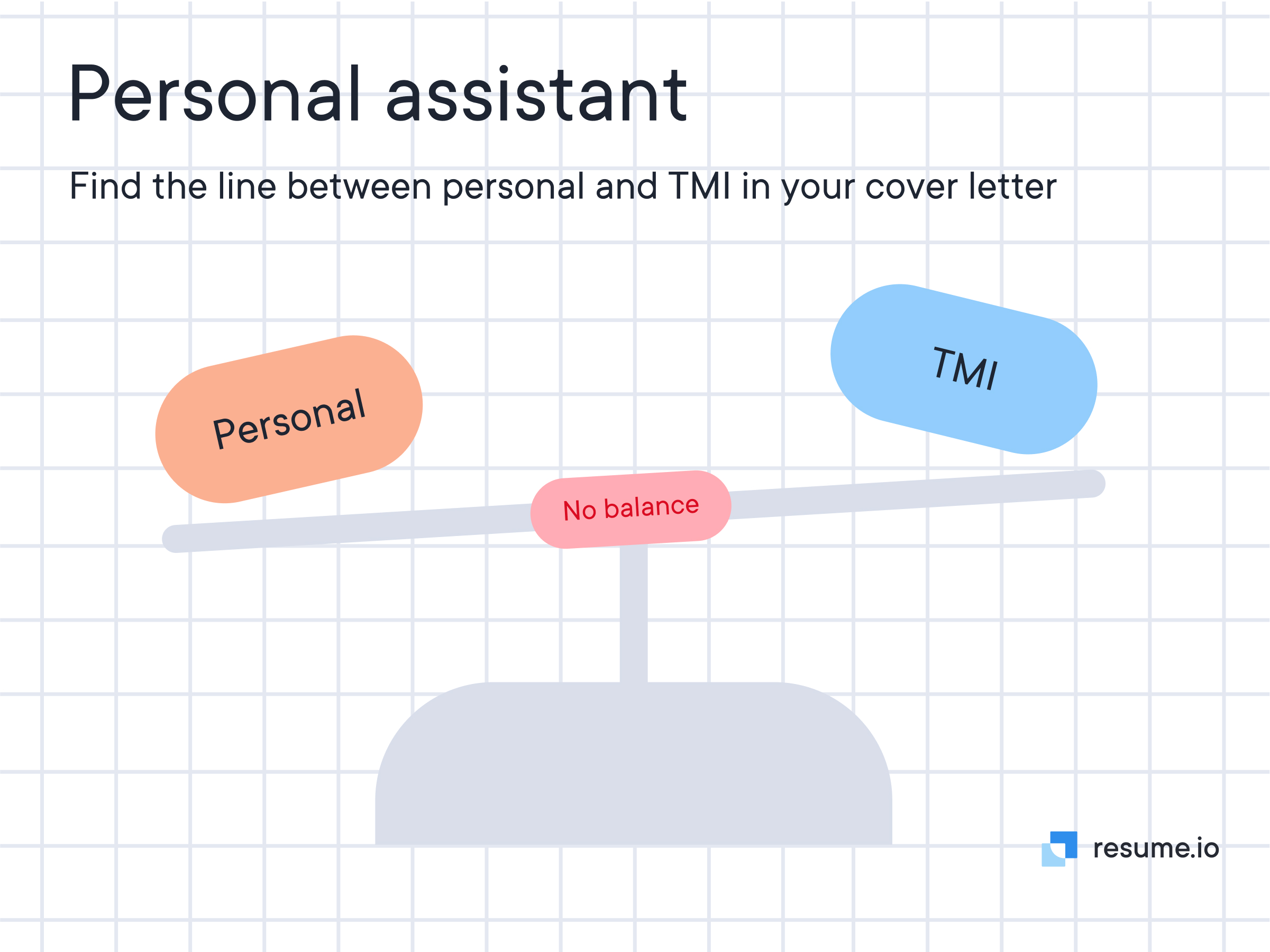 Balance between personal and TMI in cover letter