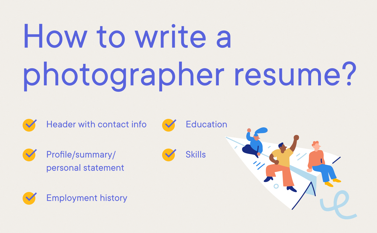 Photographer - How to write a photographer resume