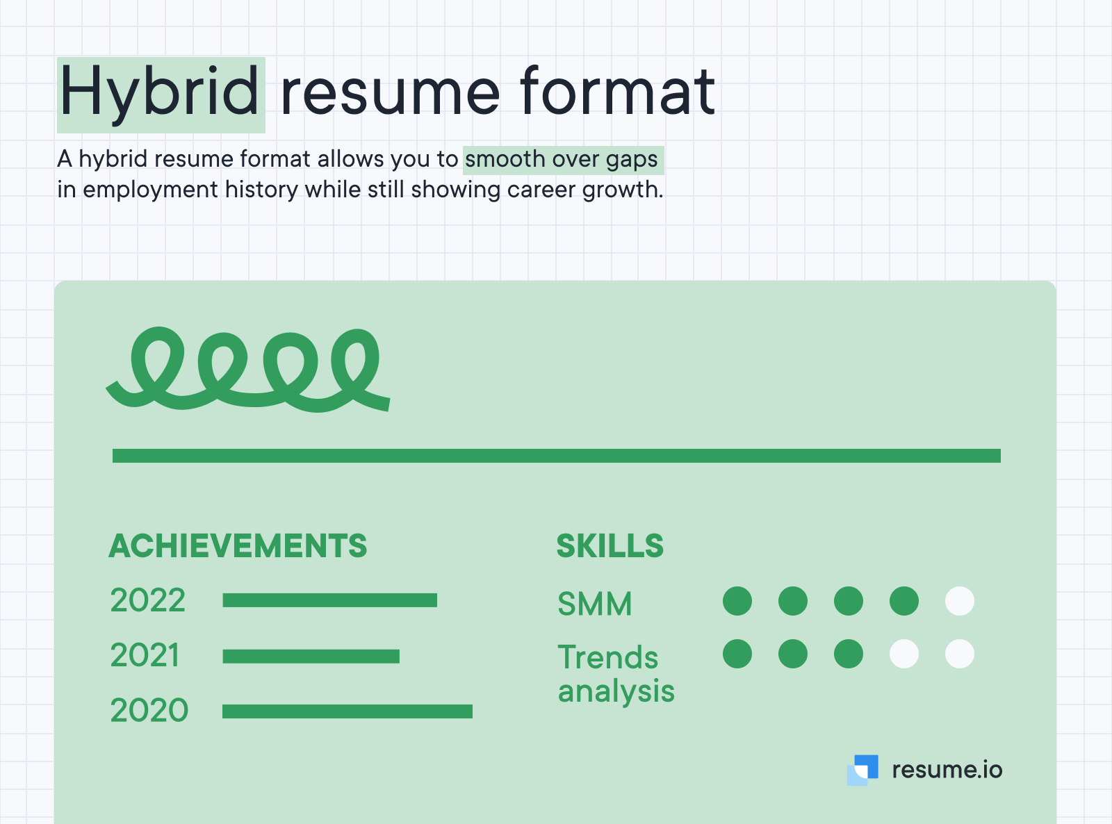 Hybrid resume format