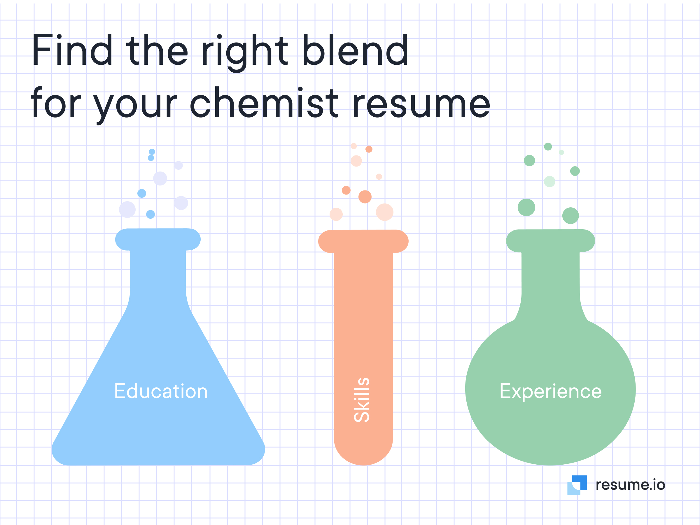 Find the right blend for you chemist resume with education, skills and experience on your resume!