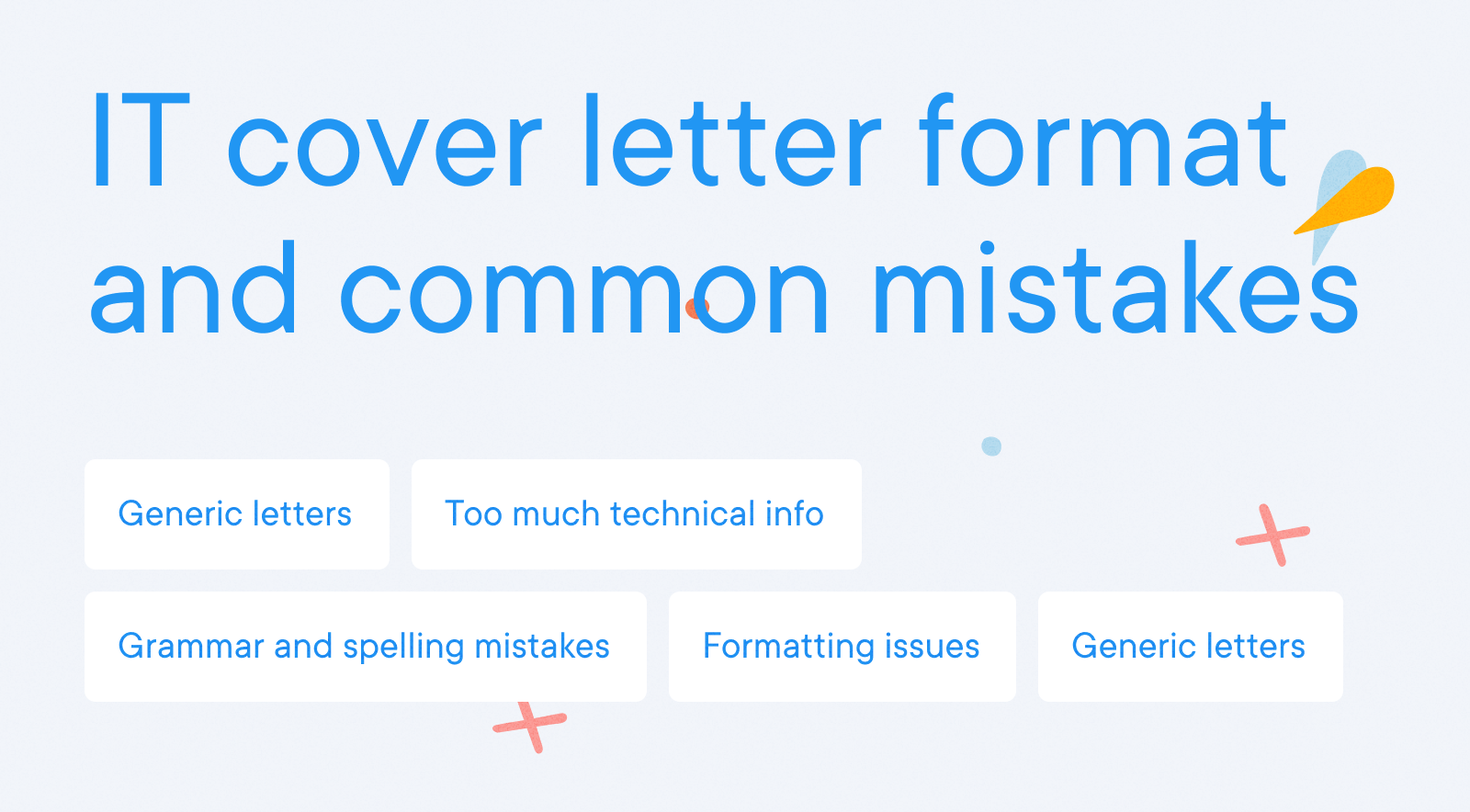 IT - IT cover letter format and common mistakes
