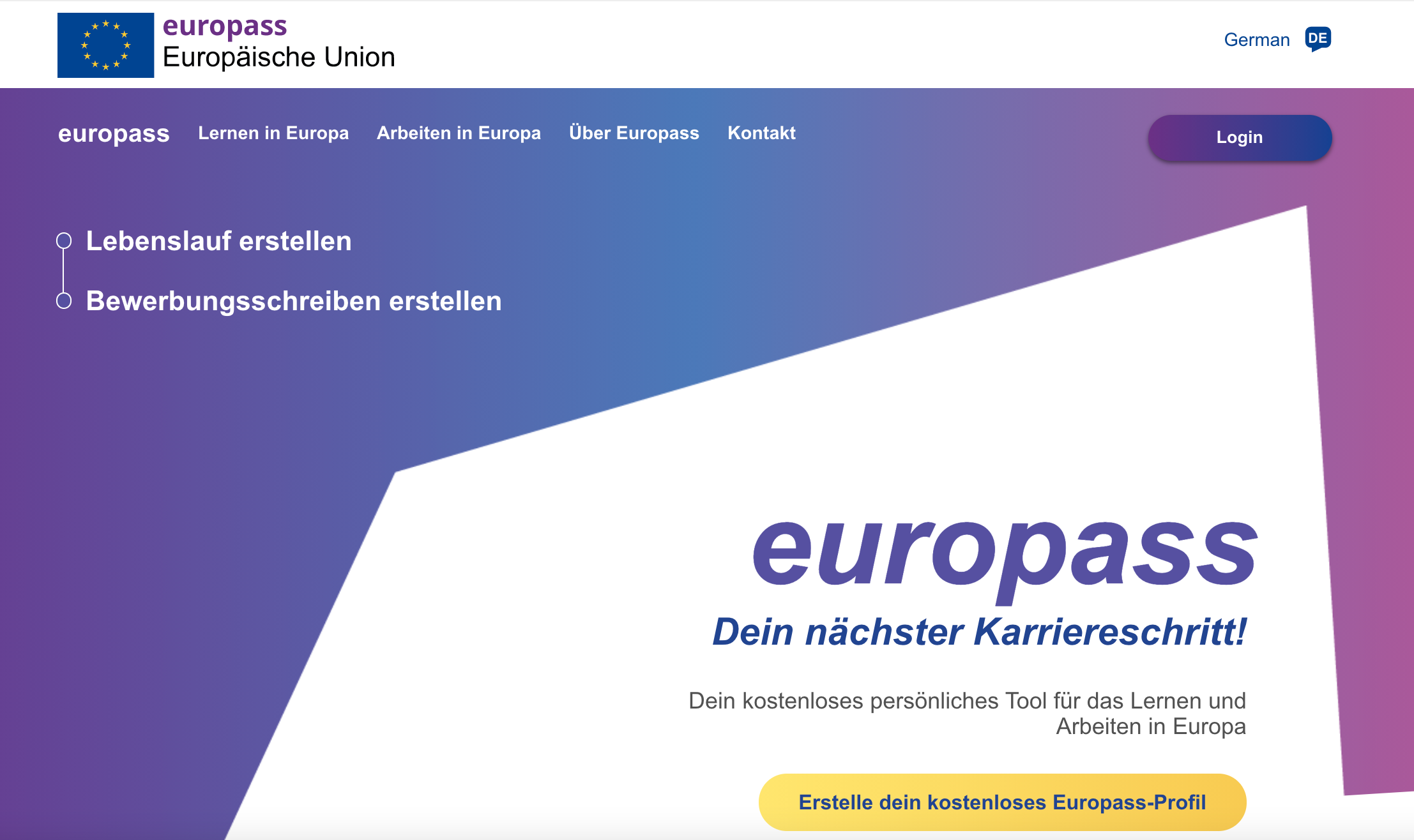 Europass-Website