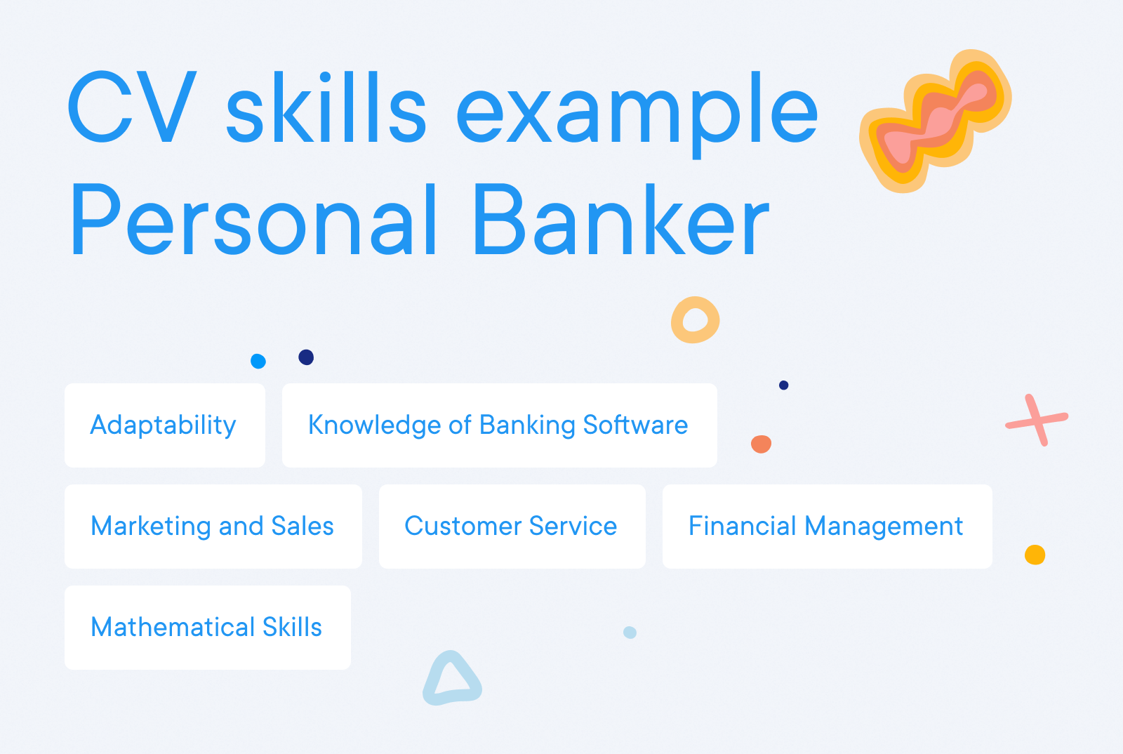 Personal Banker - CV skills example Personal Banker