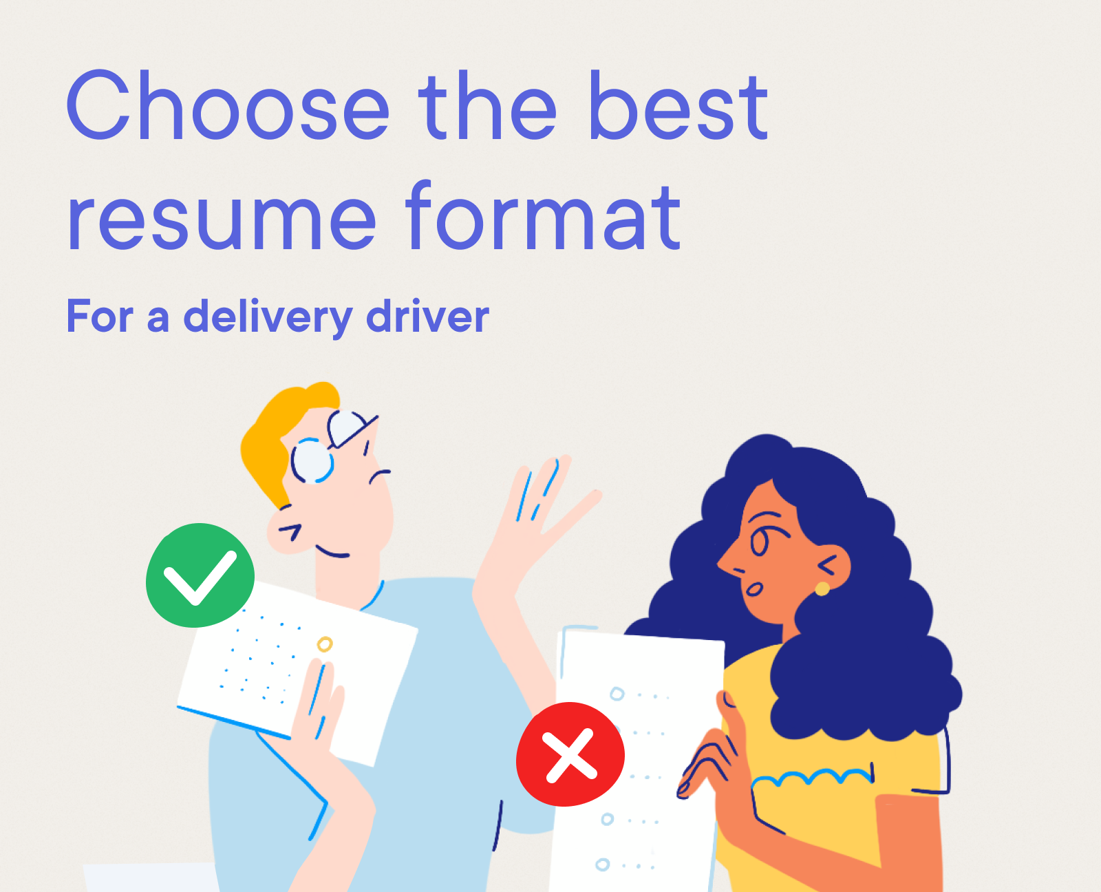 Delivery Driver - Choose the best resume format