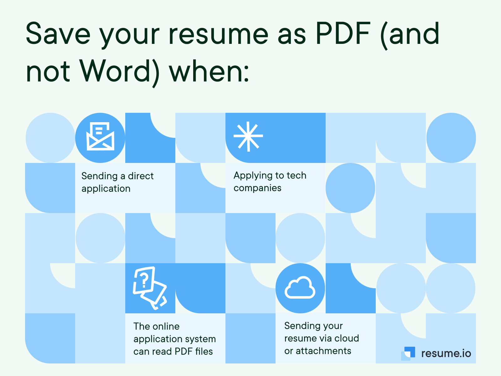 How to save your resume?