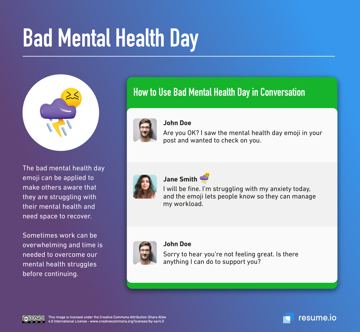 Slack Bad Mental Health Day