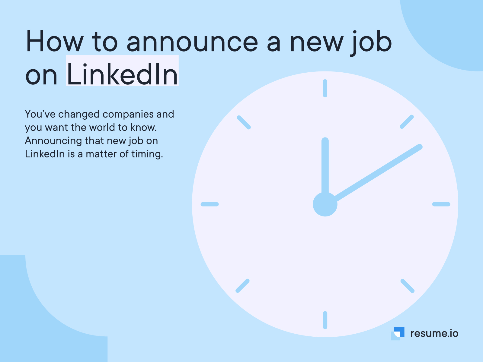 How to annouce a new job on LinkedIn