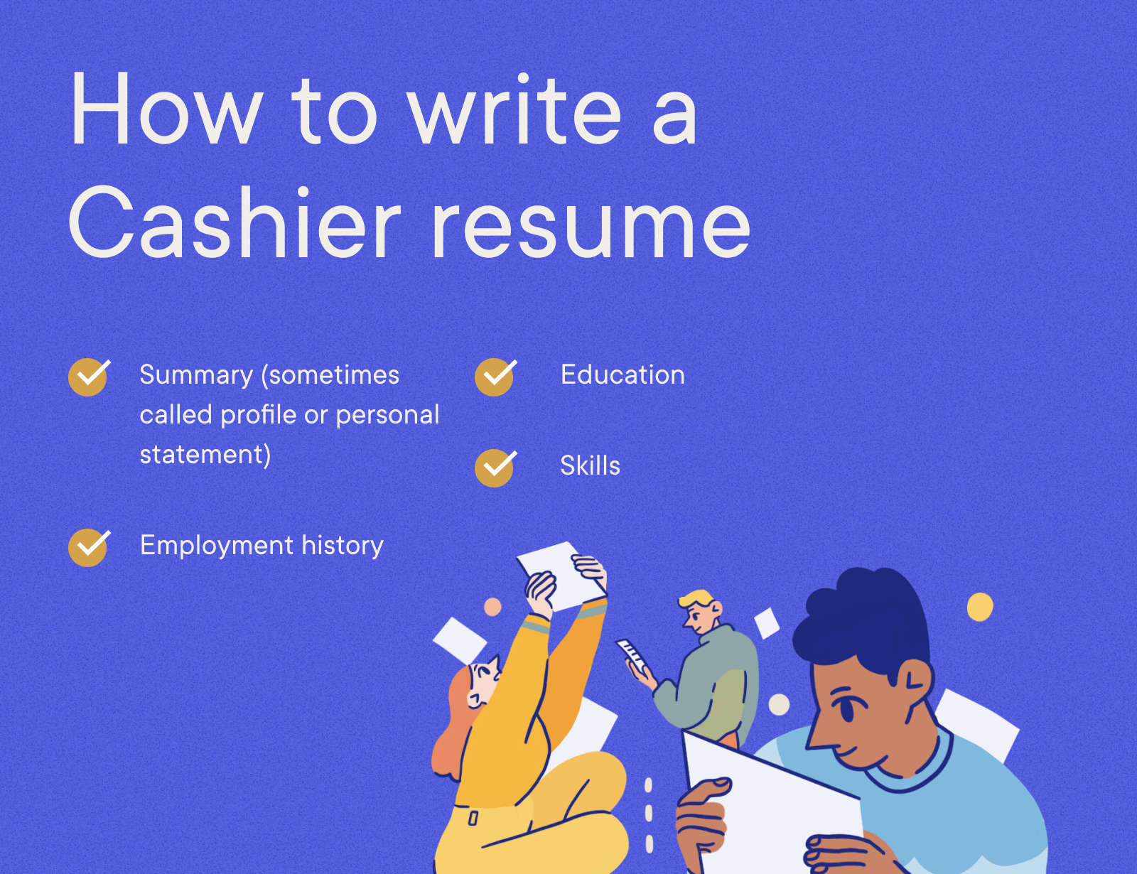 Cashier Resume Example - How to write a  Cashier resume