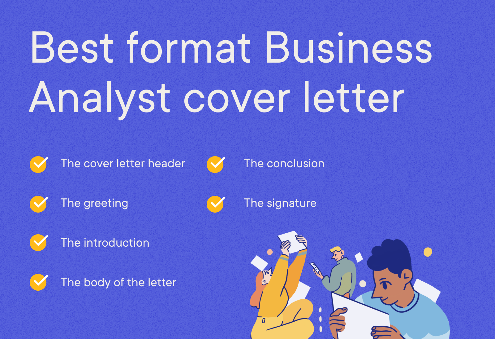 Business Analyst Cover Letter Example - Best format Business Analyst cover letter