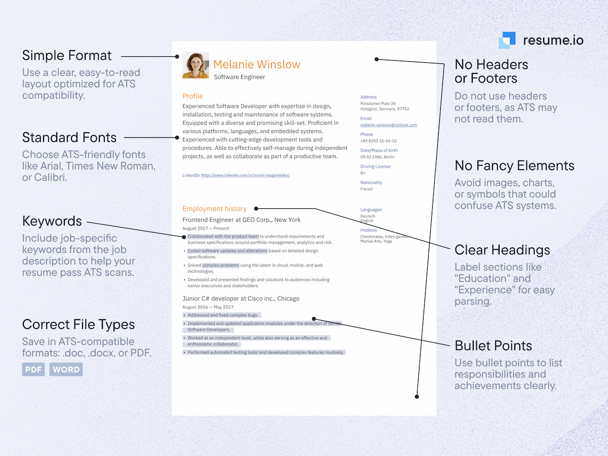 ats resume optimization best practice