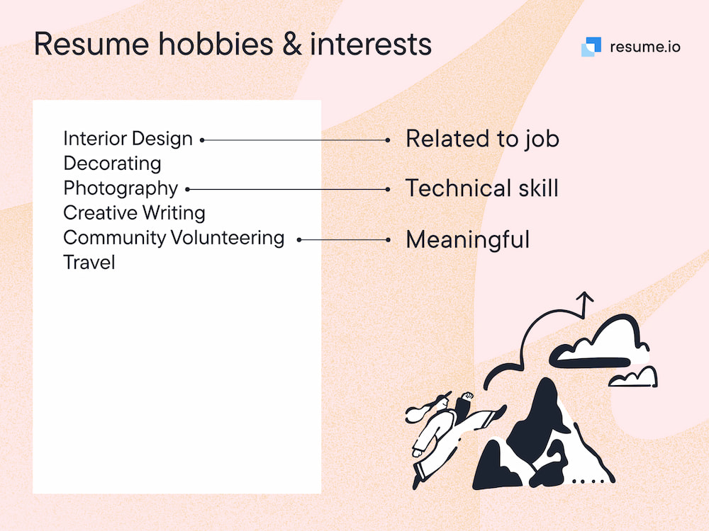 resume hobbies and interests section explained