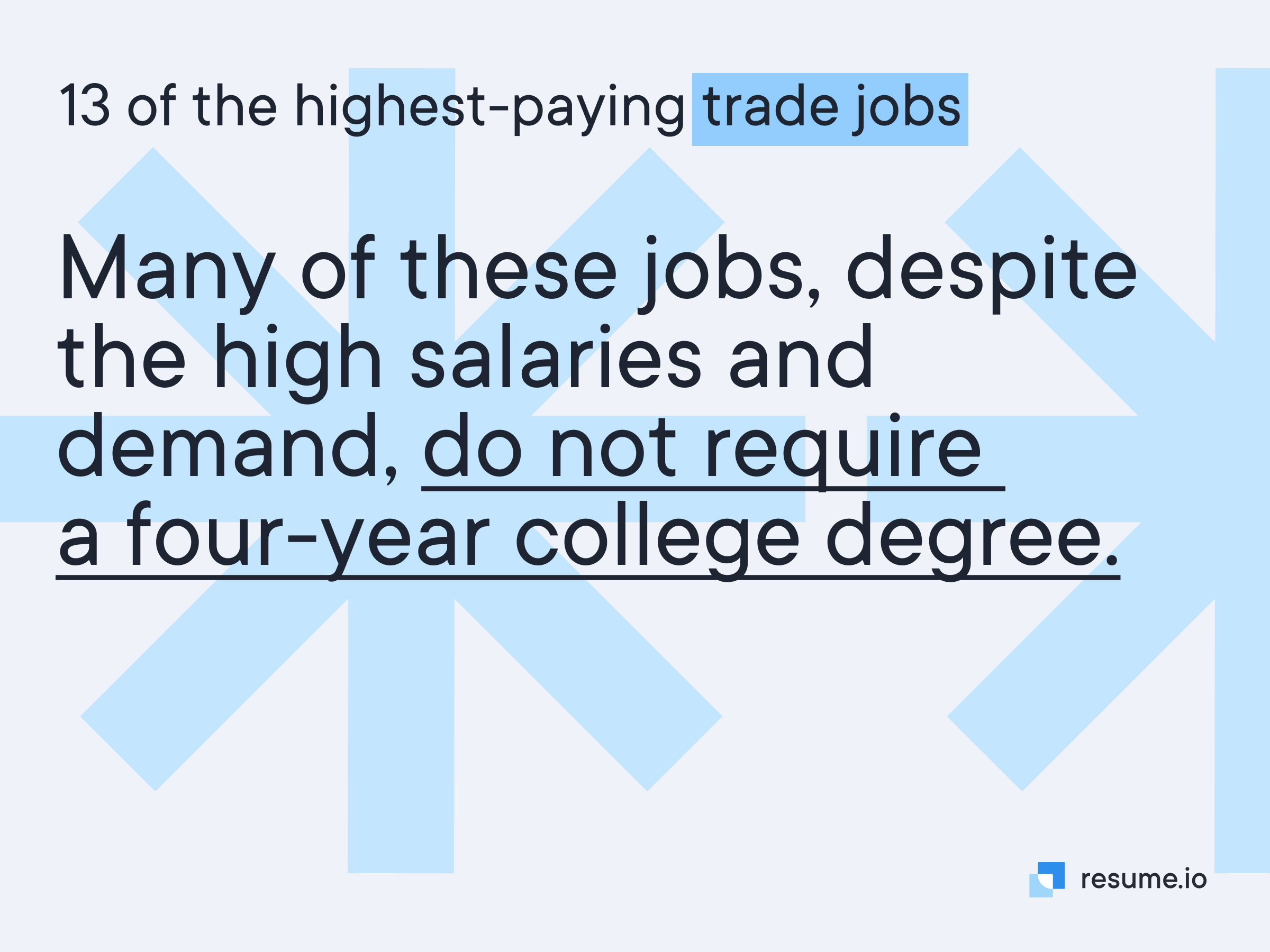 Many high-paying jobs do not require a four-year college degree