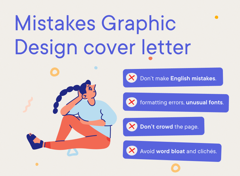 Graphic Design - Common mistakes Graphic Design cover letter