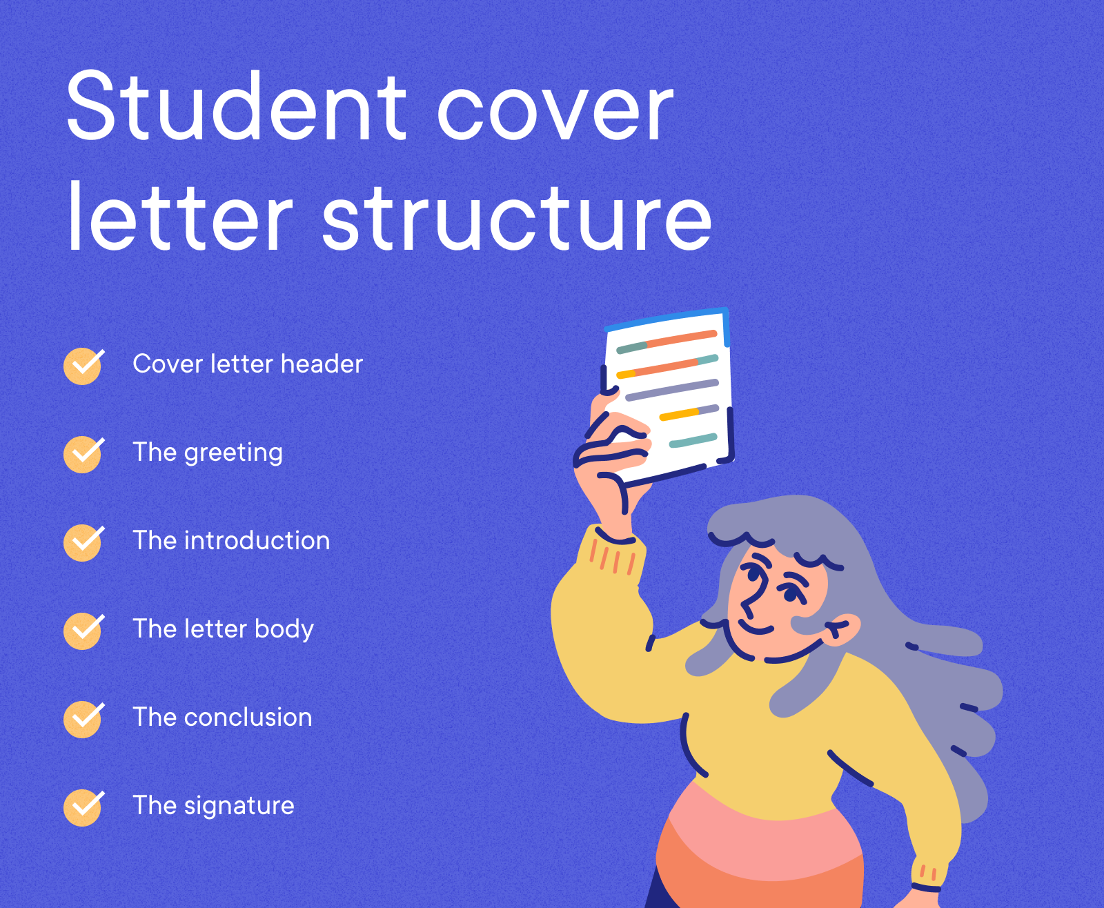 Student - Student cover letter structure