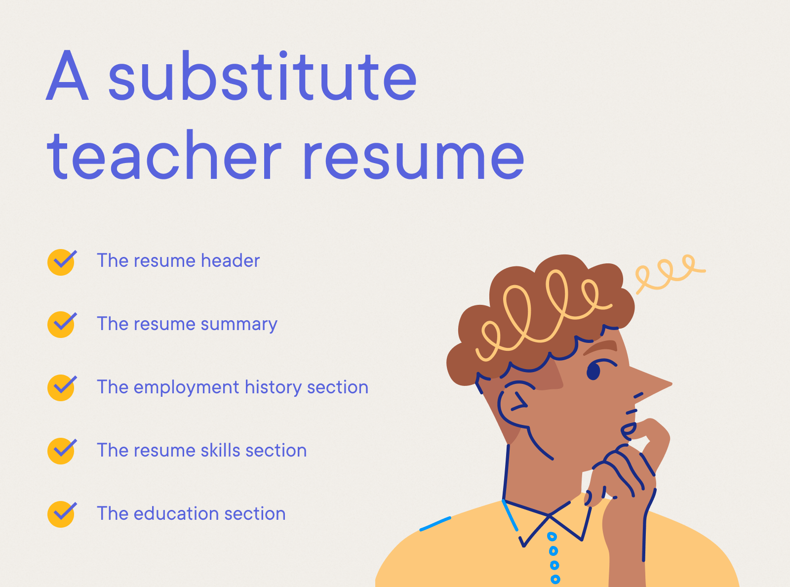Substitute Teacher - A substitute  teacher resume