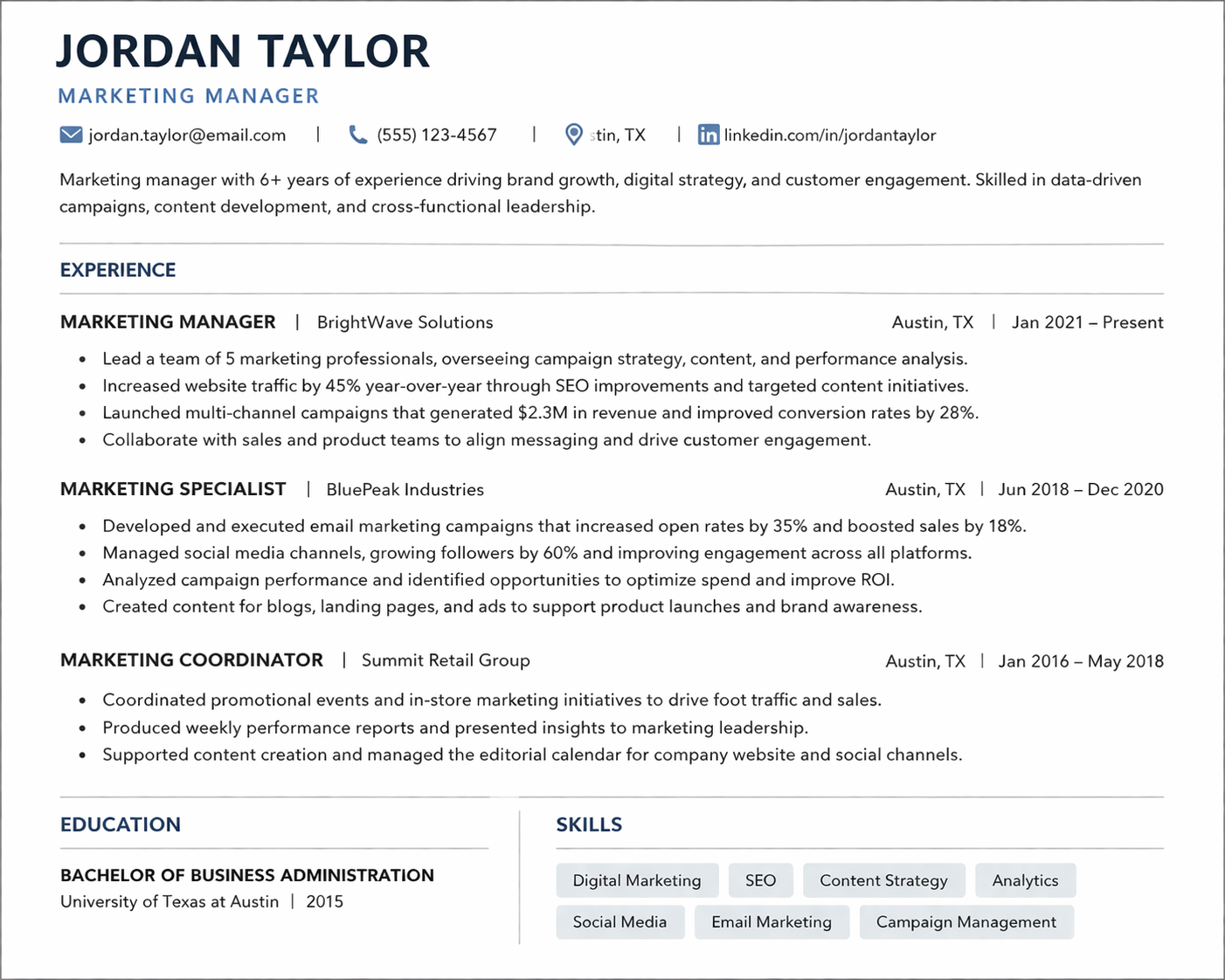 first-person implied resume example first-person implied resume example