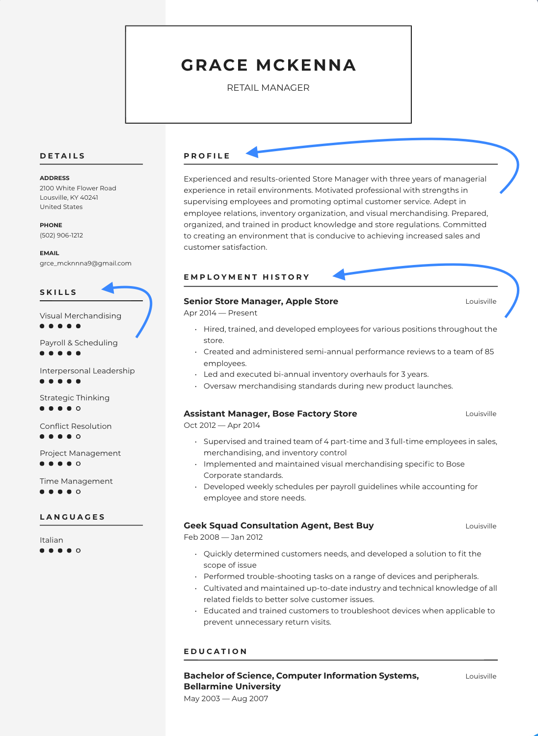 Where do soft skills go on a CV