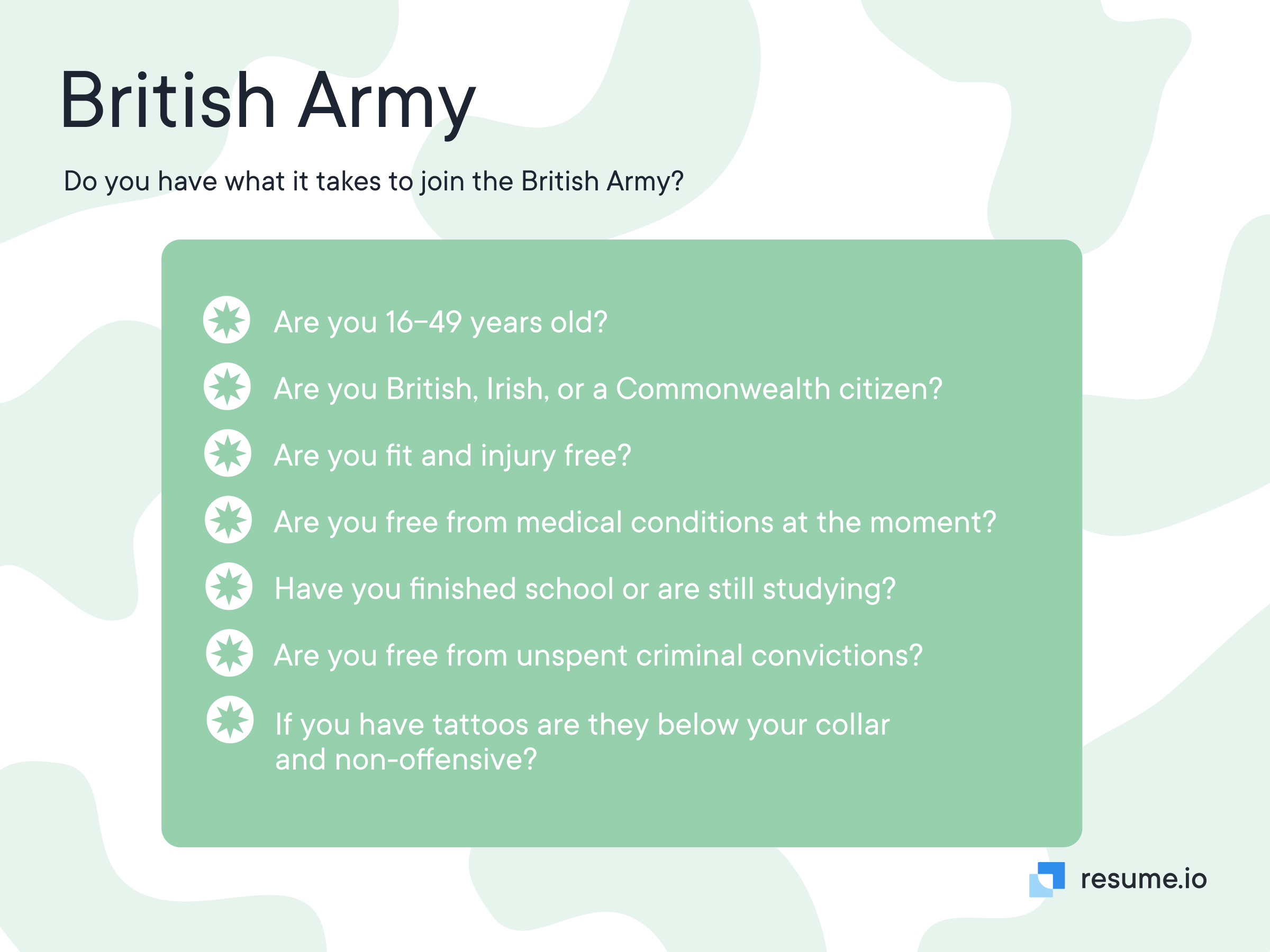 Do you have what it takes to join the British Army?