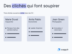 Exemples de clichés qui font soupirer Exemples de clichés qui font soupirer