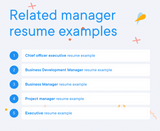 Manager Resume Example - Related manager resume examples